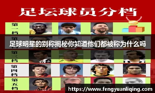 足球明星的别称揭秘你知道他们都被称为什么吗